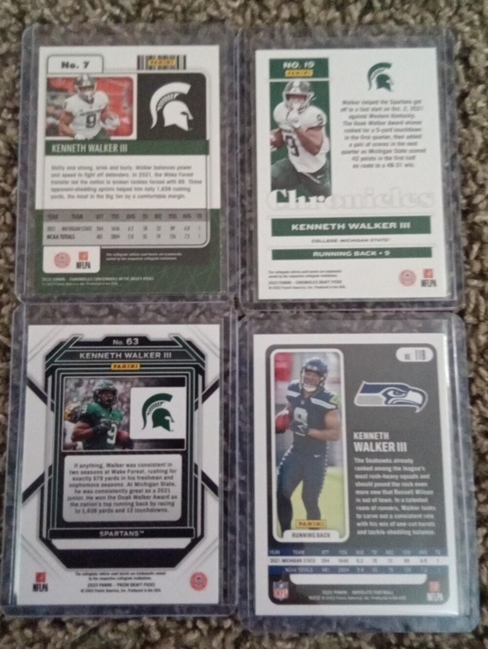 Kenneth Walker 3rd Football Trading Card Lot - Rcs Included. - Picture 10 of 11